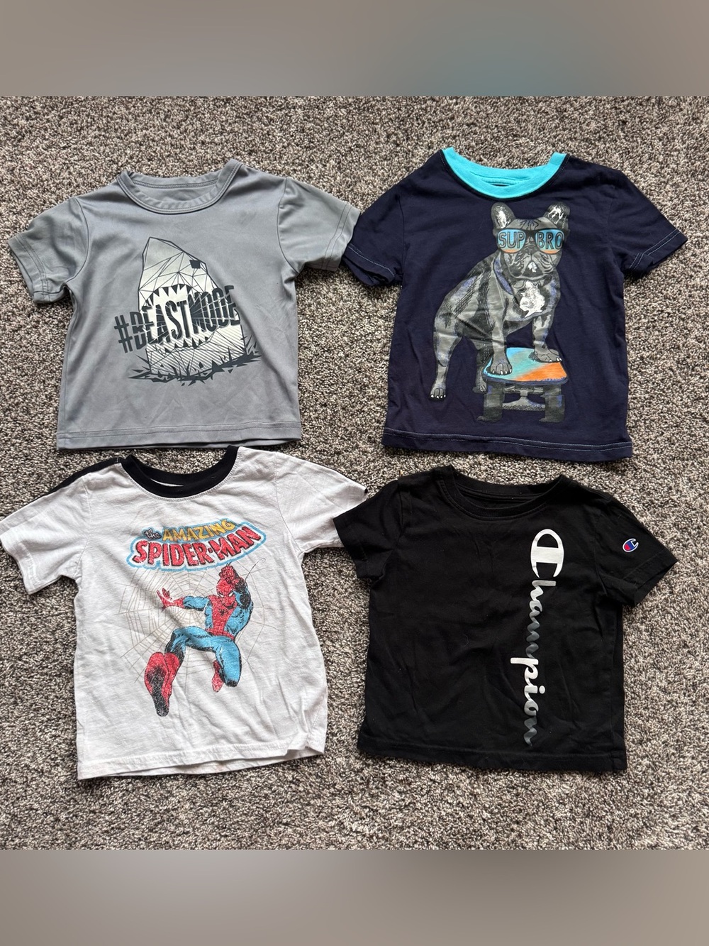 4 Count Toddler 2T Boys Shirts